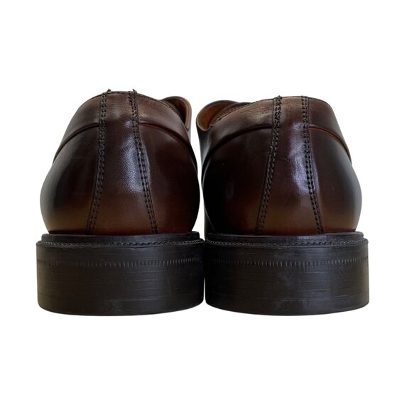 Johnston & Murphy Burrell Dark Mahogany Leather Monk Strap Shoes Size 12M - Picture 5 of 12